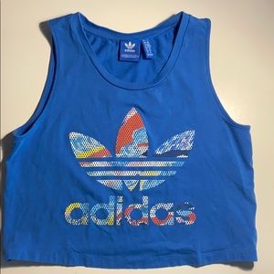 Adidas Super Blue Crop Tank Top